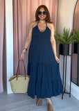 Cheesecloth Halter Dress - 4 colours