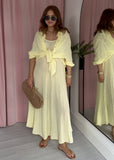 Cotton Crinkle Shirt - Lemon