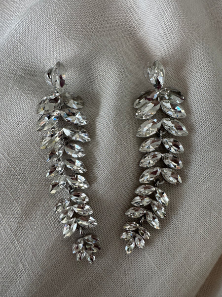 Leaf Diamante Earrings
