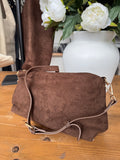 Cross Body Soft Slouch Bag - Brown