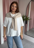 Off Duty Layered T - Beige