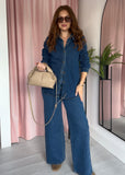 REDIAL Stretchy Denim Shirt