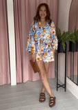 Tile Print Co-ord - Blue