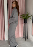 Zip Front Loungeset - Grey