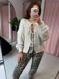 Bow Front Cardigan - Cream