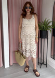 Crochet Dress - Beige