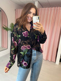 Violet Floral Shirt