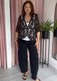 Butterfly Crochet Cardigan - Brown