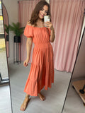 Jasmine Dress - Tangerine