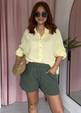 Cotton Pocket Shorts - Khaki