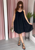 Tiered Cami Dress - Black