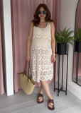 Crochet Dress - Beige