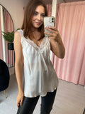 Lace Cami - White