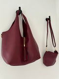 Slouch 2 in 1 Tote Bag - Cherry