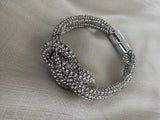 Magnet Clasp Sparkle Bracelet - Silver