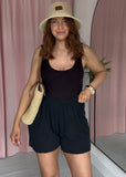 Cotton Pocket Shorts - Black