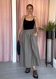 Poplin Pocket Skirt - Taupe