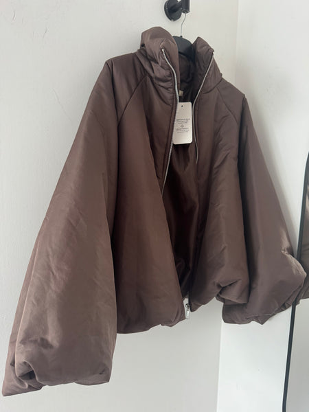 Bubble Hem Puffa - Brown