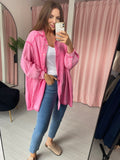 Cheesecloth Oversize Shirt - Washed Pink