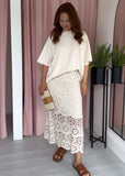 Crochet Skirt - Biege