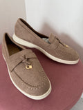 Pia Deck Shoes - Taupe