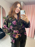 Violet Floral Shirt