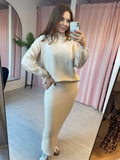 Knitted Co-Ord Set - Cream