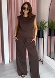 Soft Rib Vest - Brown