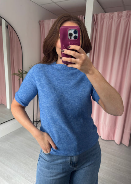 T-shirt Jumper - Cornflower Blue