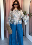 Floral Gypsy Top - White