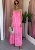 Fi Fi Maxi Dress - Neon Pink