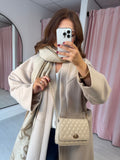 Quilted Flap Bag - Cream