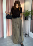 Wide Palazzo Trouser - Taupe