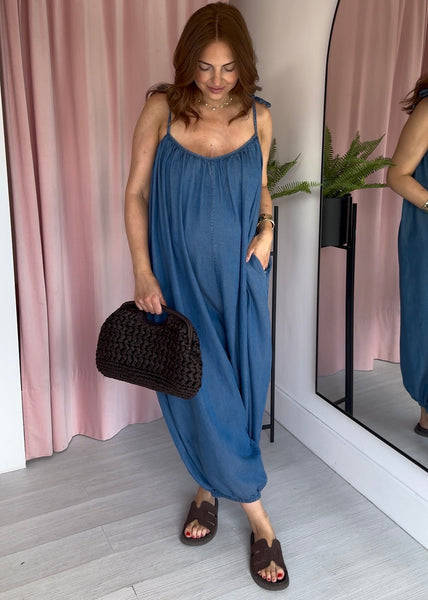 Soft Denim Jumpsuit