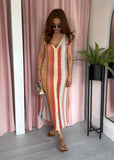 Missi Zig Zag Dress - Orange