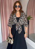 Cotton Crinkle Shirt - Leopard