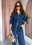 REDIAL Stretchy Denim Shirt