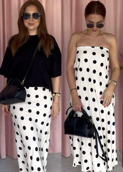 Polka Dot Slip Skirt/Dress