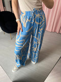 Pleated Trousers - Blue