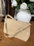 Cross Body Soft Slouch Bag - Sand