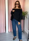 Bardot Jumper - Black