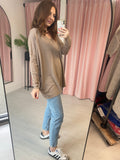 Oversized Jessy Jumper  -  Taupe