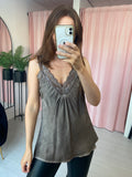 Lace Cami - Taupe