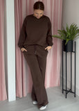 Long Sleeve Jogger Co-ord set - Brown