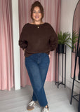 Twist Detail Jumper - Chocolate