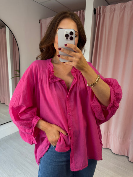 Boho Blouse - Fuchsia