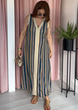Missi Zig Zag Dress - Blue