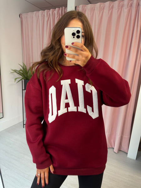 CIAO Sweatshirt - Burgundy