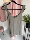 Bow Back Cheesecloth Top -  Taupe