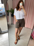 Linen Shorts - Taupe